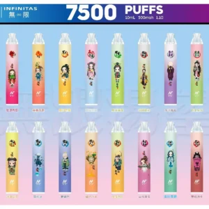 INF 無限拋棄式電子煙 鬼滅之刃聯名款 7500口｜一次性即用 貨到付款