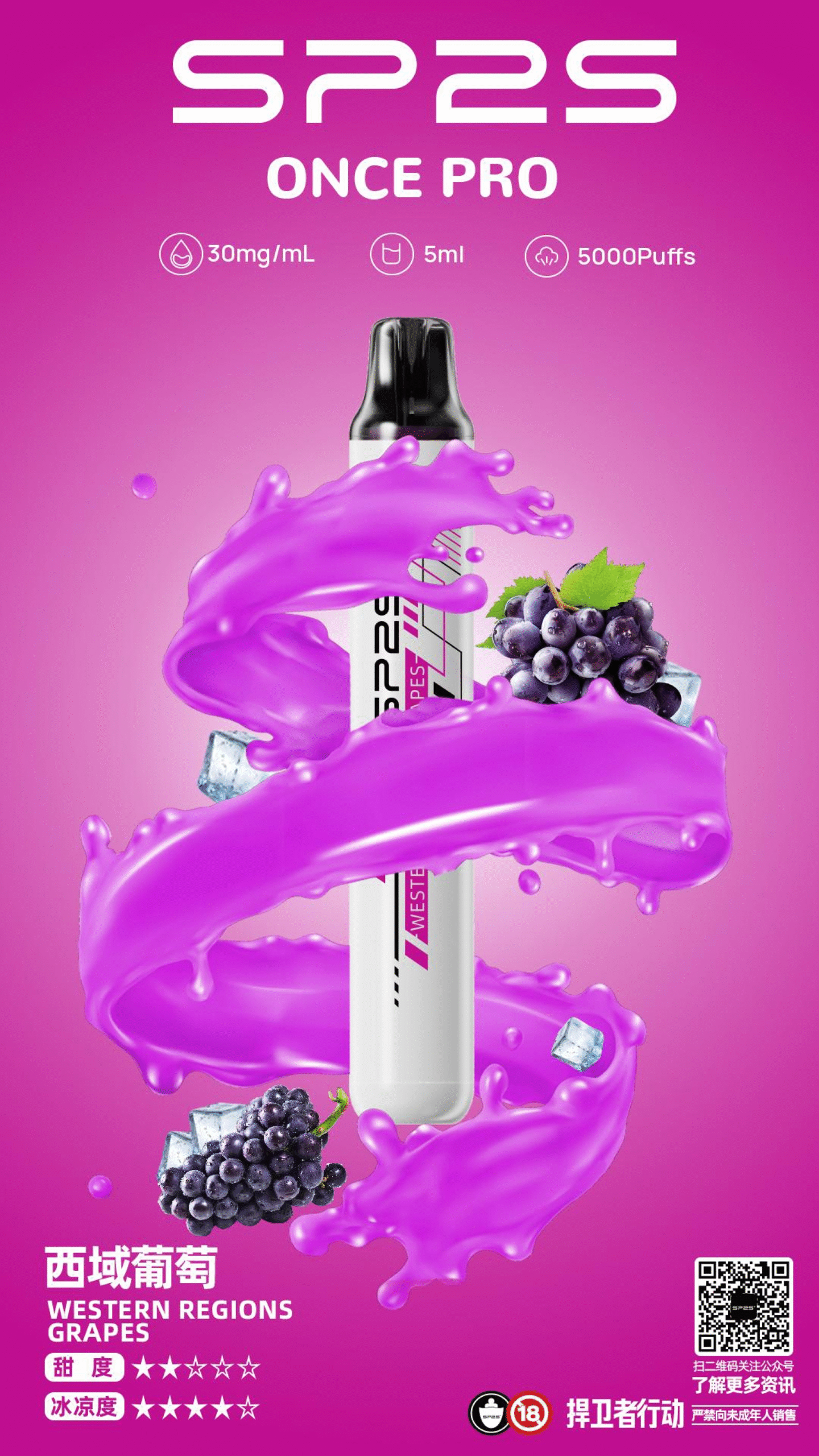 SP2S Once Pro 一次性電子煙 5000口|台灣現貨 即用即拋:圖片 7